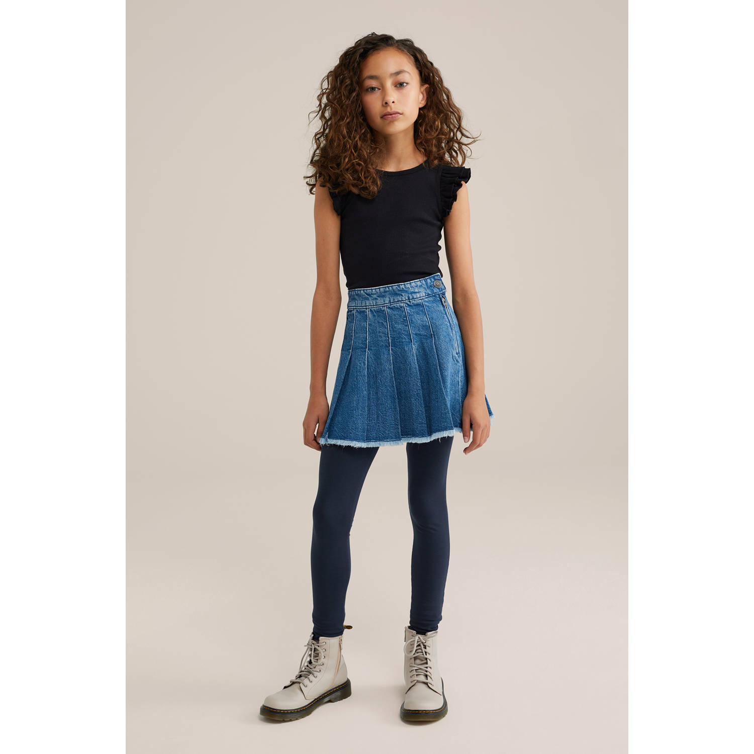 WE Fashion legging donkerblauw
