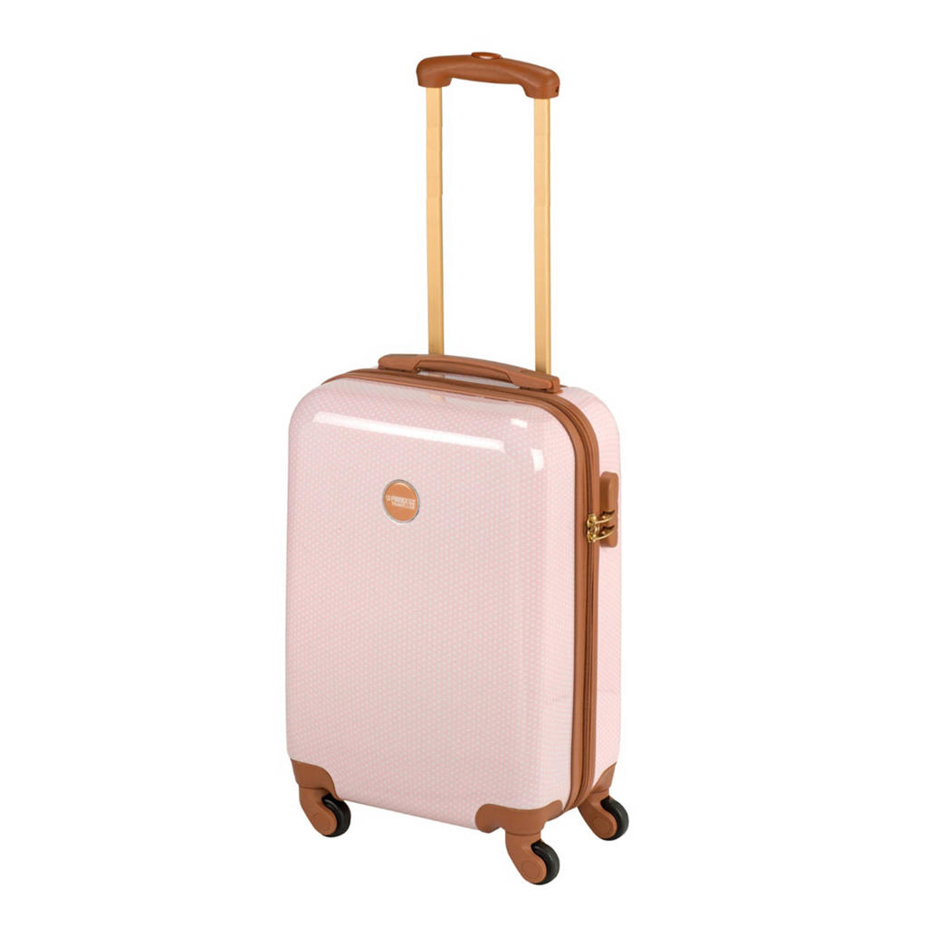 Princess Traveller trolley Trendy Dots 55 cm. roze