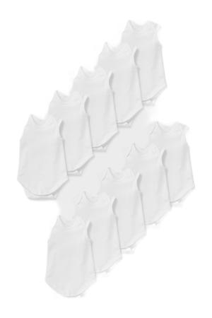 romper - set van 10 wit