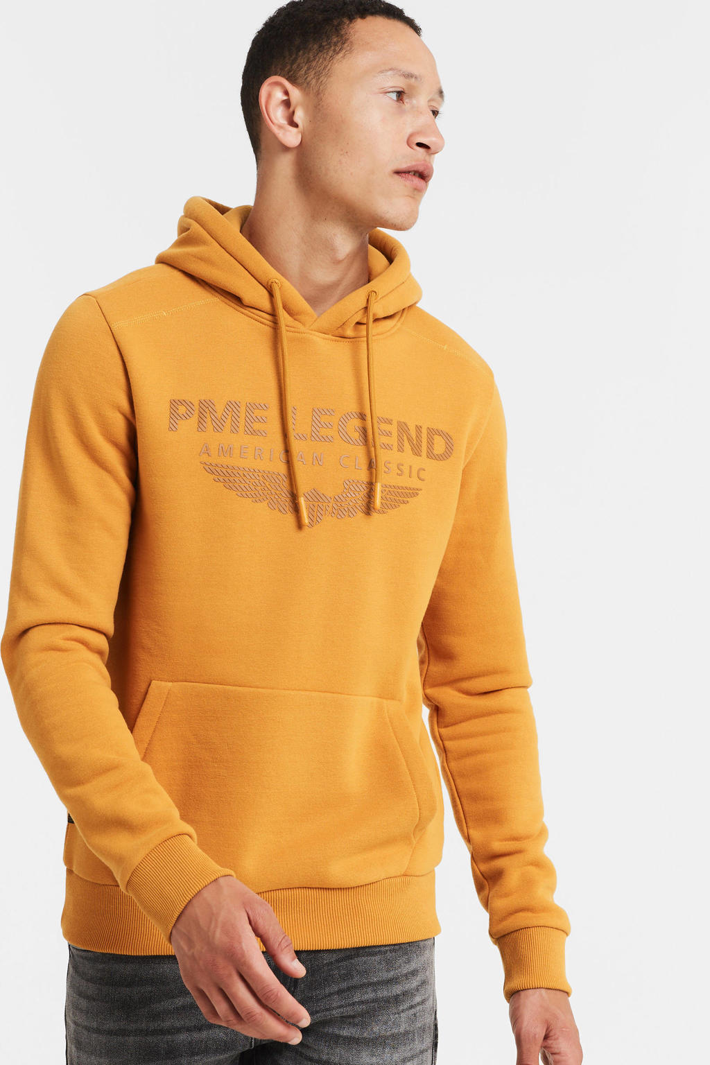 PME Legend hoodie met logo 2005 golden oak