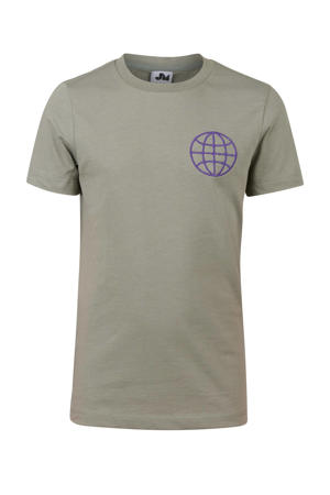 T-shirt Wali met backprint groen