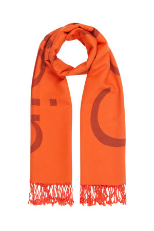 sjaal met logo oranje