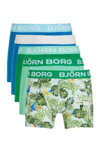 Björn Borg   boxershort Core - set van 5 groen/blauw