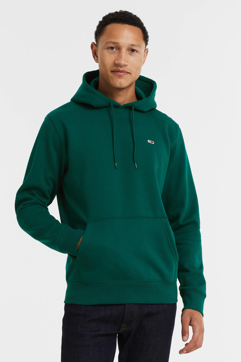 Tommy Jeans hoodie dark turf green