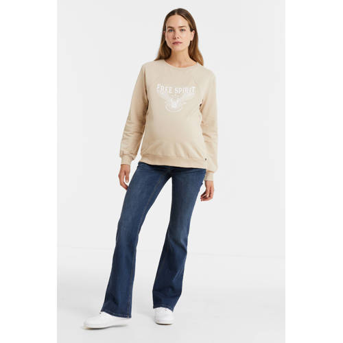 LOVE2WAIT flared zwangerschapsjeans Judy blauw afbeelding