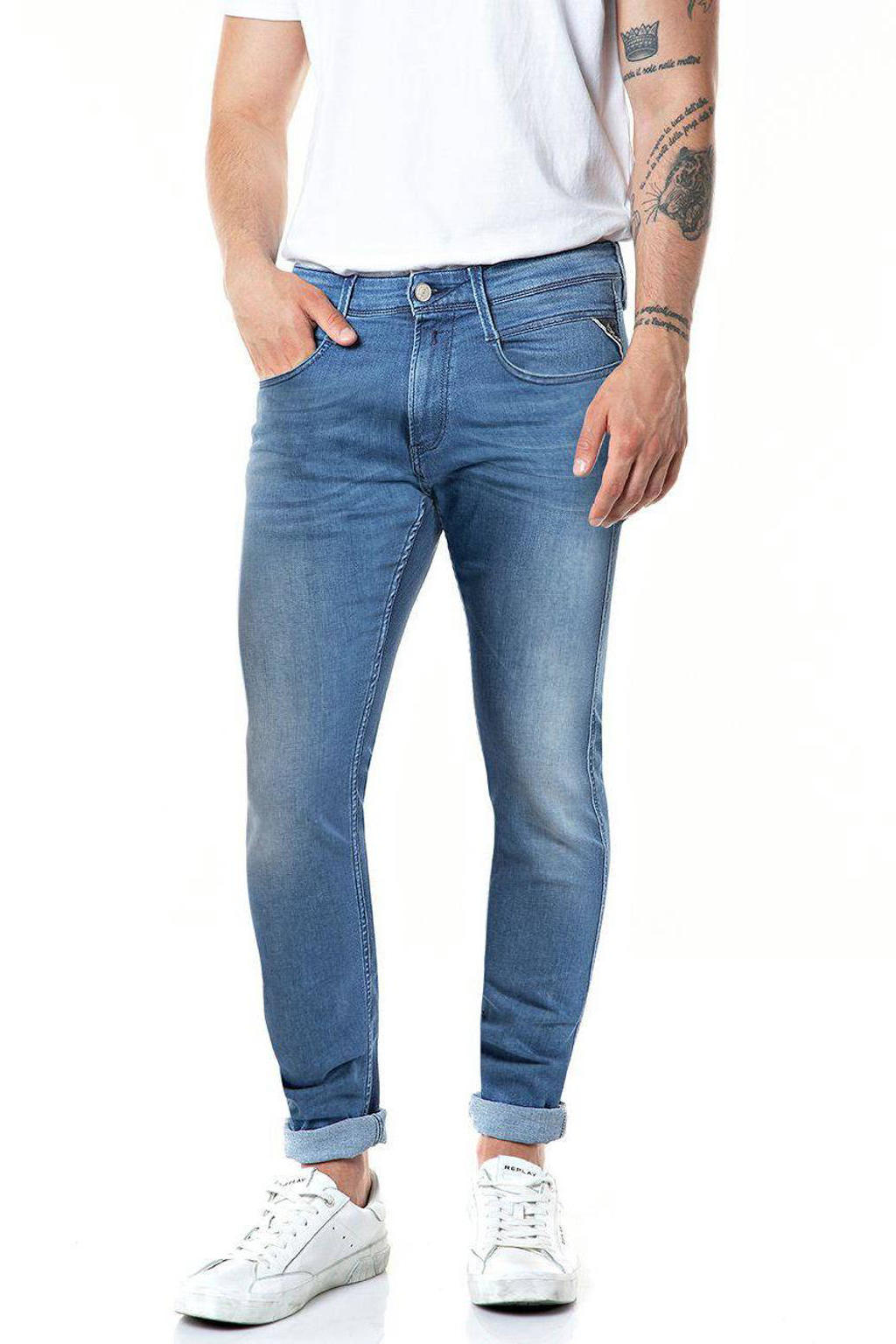 REPLAY slim fit jeans Anbass medium blue