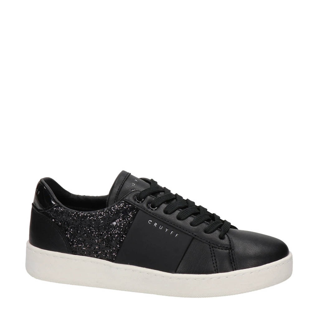 Cruyff Citta Glam  sneakers met glitters zwart