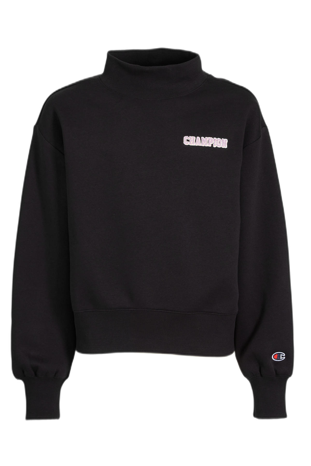 Champion sweater met logo zwart wehkamp