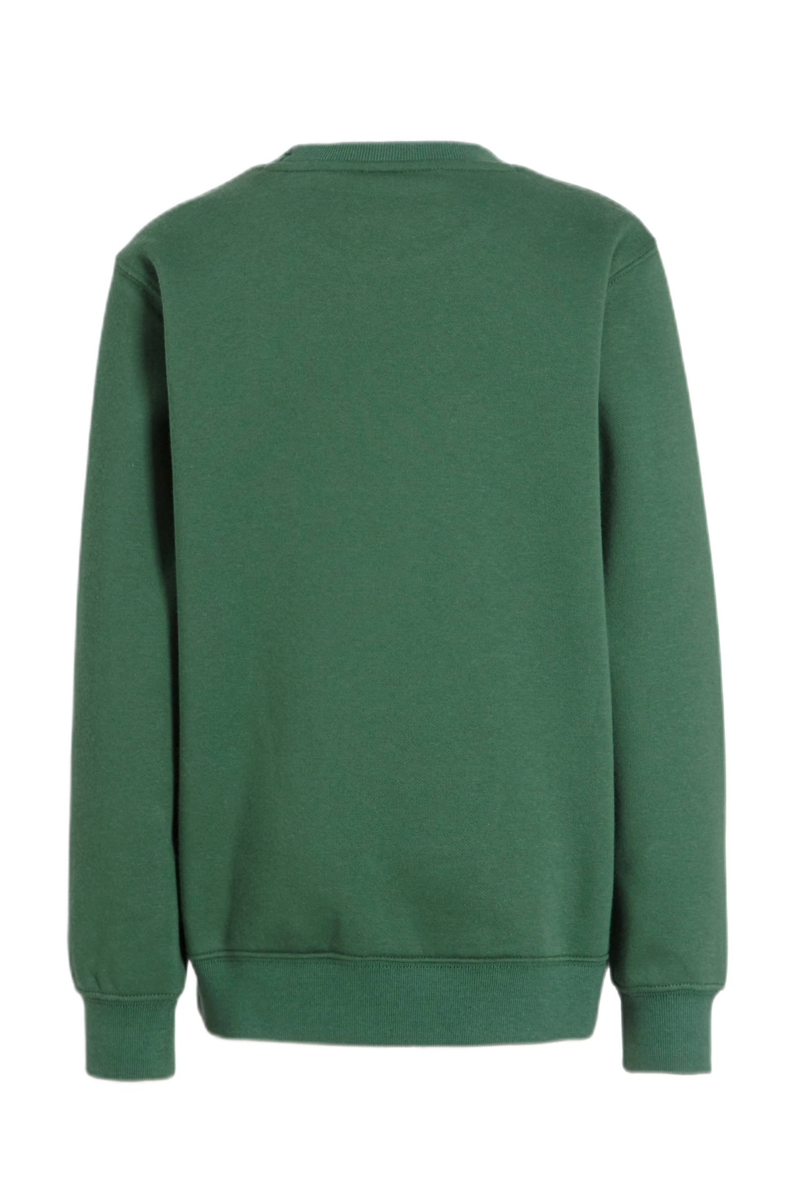 sweater met logo groen