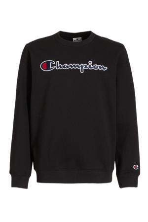 sweater met logo zwart