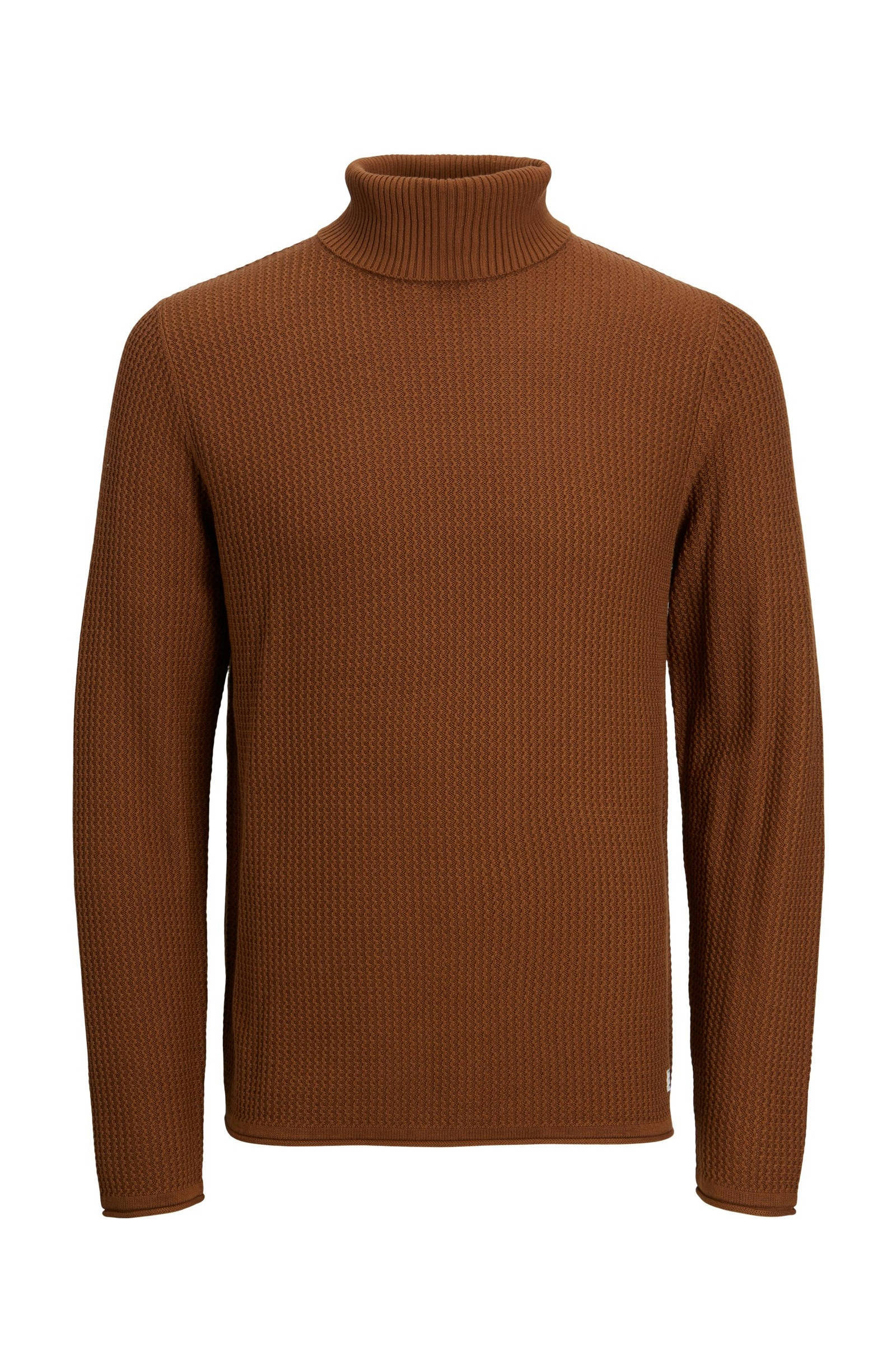 Premium by Jack&Jones Coltrui lichtgrijs gestippeld casual uitstraling Mode Sweaters Coltruien 