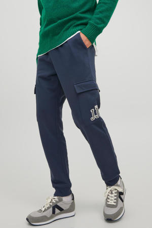 slim fit joggingbroek JPSTGORDON met logo navy blazer