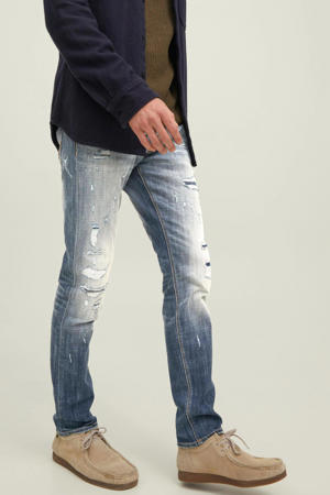 slim fit jeans JJIGLENN JJBLAIR blauw