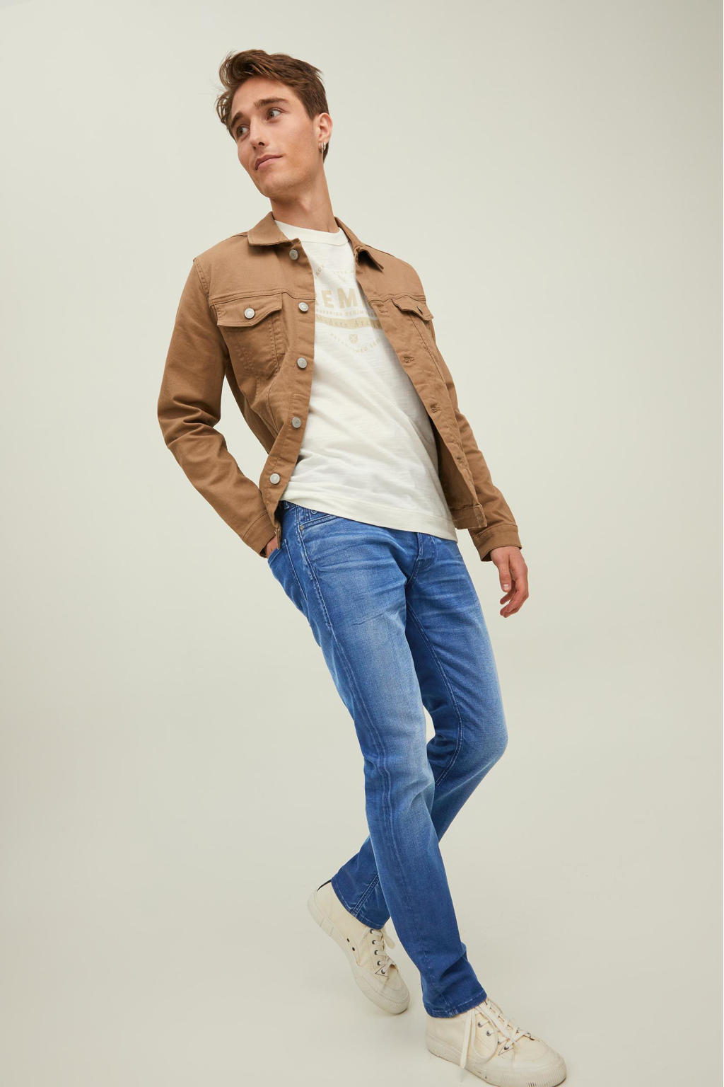 JACK & JONES JEANS INTELLIGENCE slim fit jeans JJITIM JJOLIVER