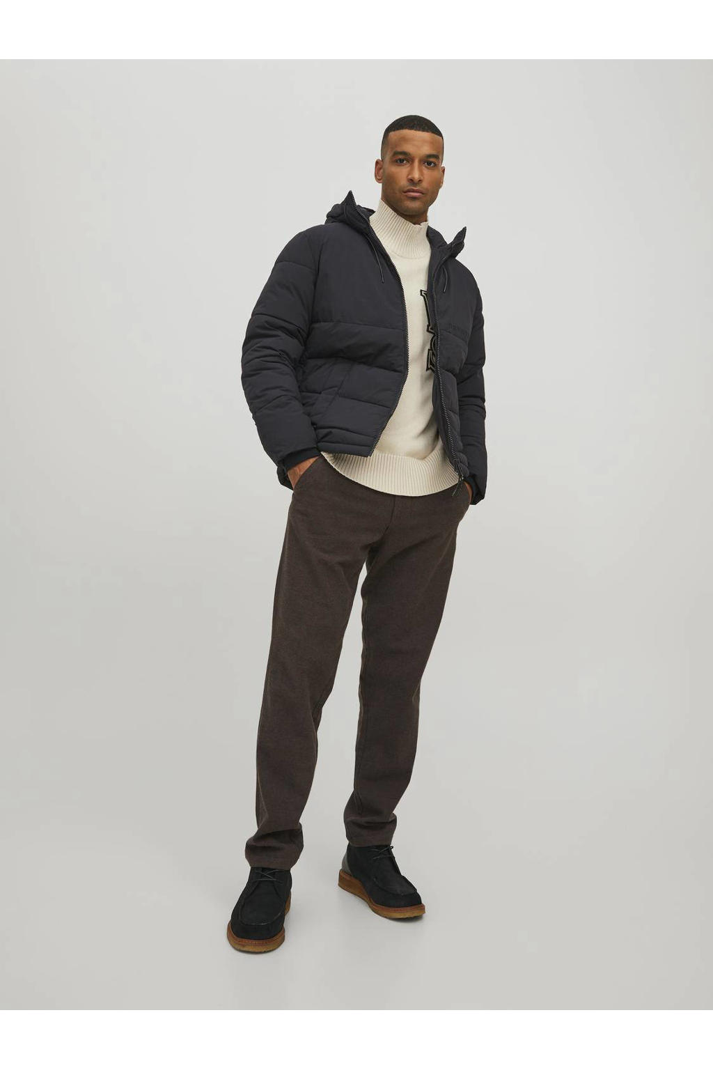 JACK & JONES ORIGINALS gewatteerde jas JORCOPENHAGEN black