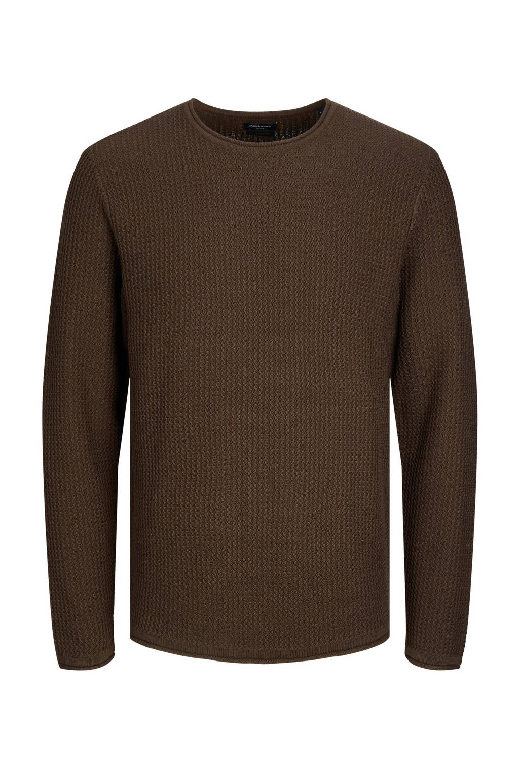 JACK & JONES PREMIUM gemêleerde trui JPRBLUCARLOS hot fudge