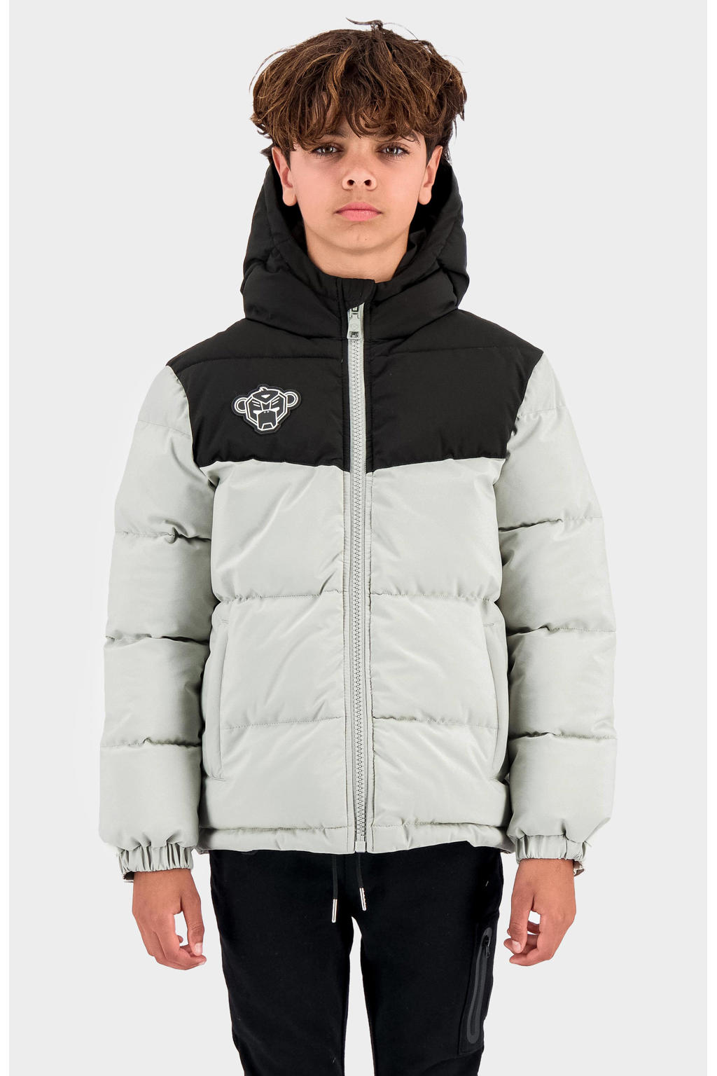 FIOW 30 MNS QLTD JCKT uniseks-kind Winterjas/gewatteerde jas met capuchon