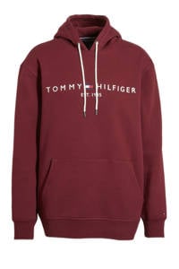 Tommy Hilfiger Big & Tall hoodie Plus Size met biologisch katoen deep rouge