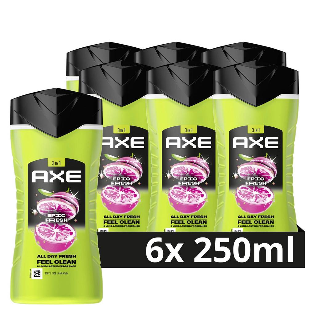 Axe Epic Fresh 3-in-1 douchegel - 6 x 250 ml