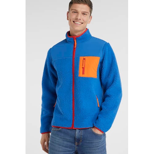 anytime teddy fleece vest blauw afbeelding