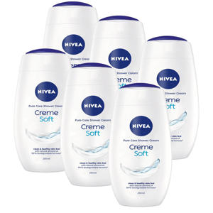 Crème Soft douchecrème - 6 x 250 ml - voordeelverpakking