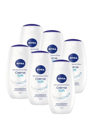 Crème Soft douchecrème - 6 x 250 ml - voordeelverpakking