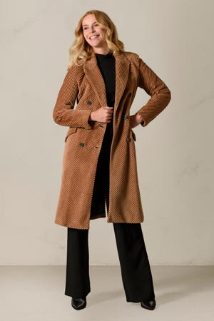 corduroy coat bruin