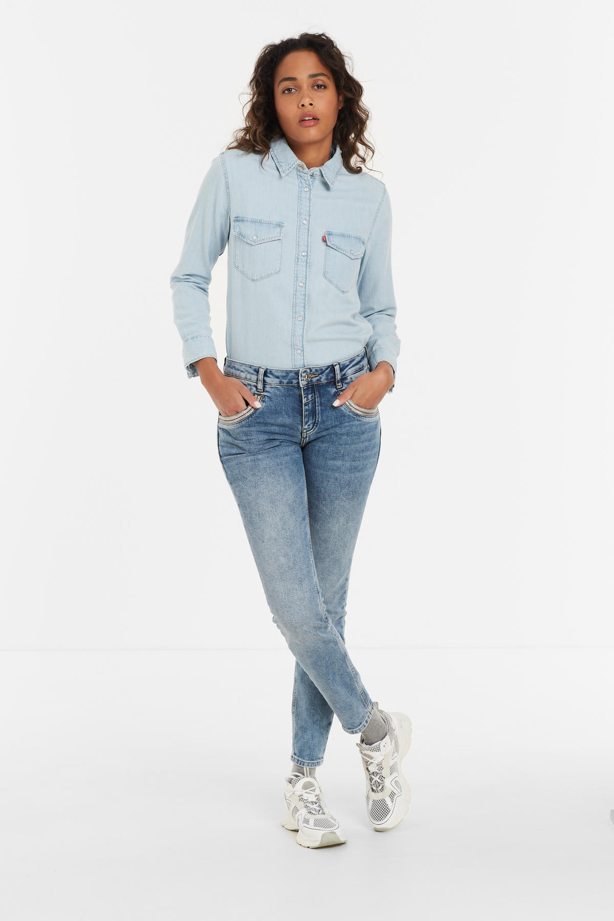 Compatibel met monster Vertrouwen Mos Mosh high waist regular fit jeans Naomi Celeste blauw | wehkamp