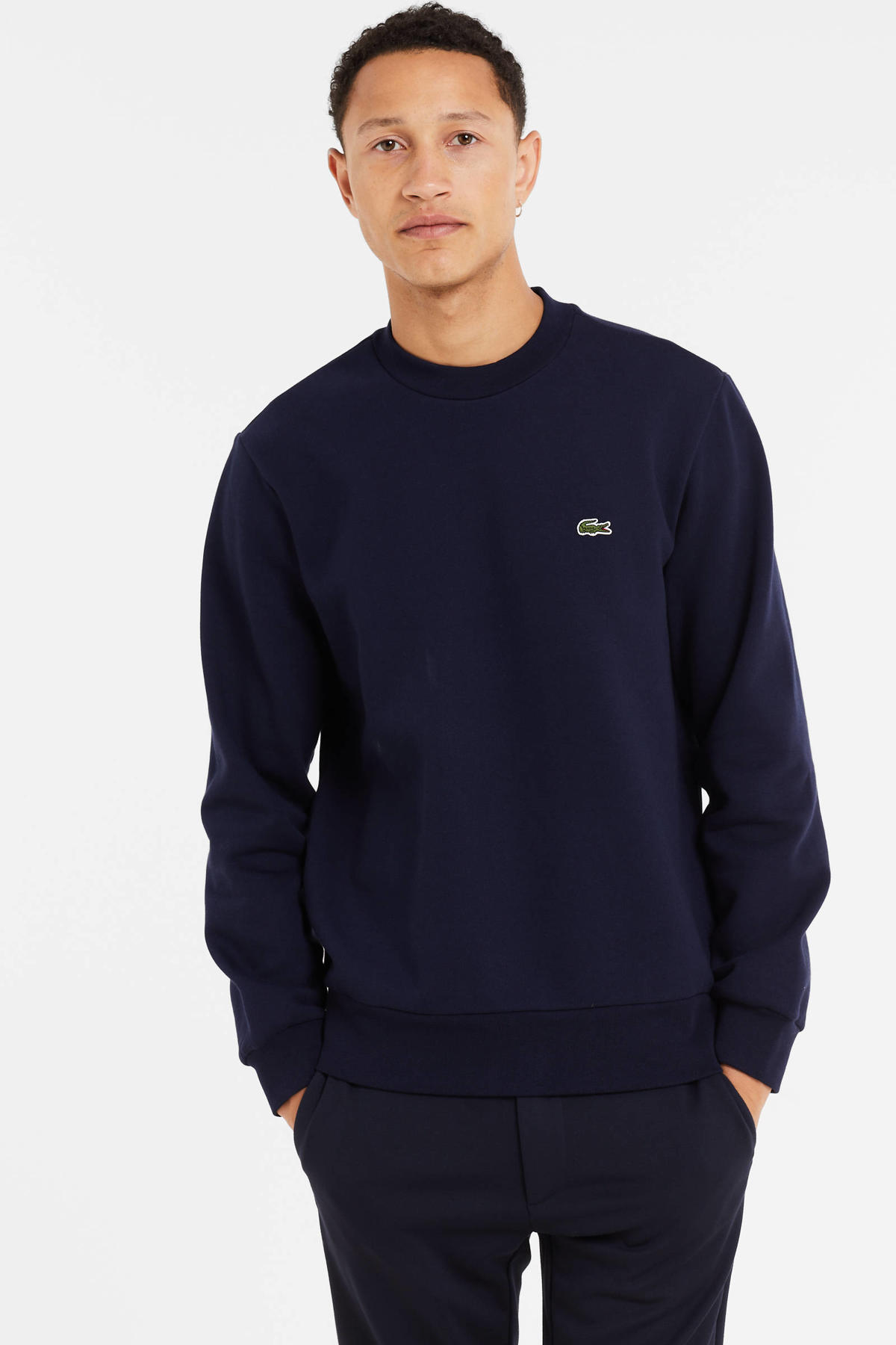 Classic Lacoste Sweater UK L Navy blue casual KB001 main image 1