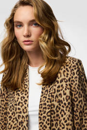 thumbnail: PIECES blazer panterprint bruin
