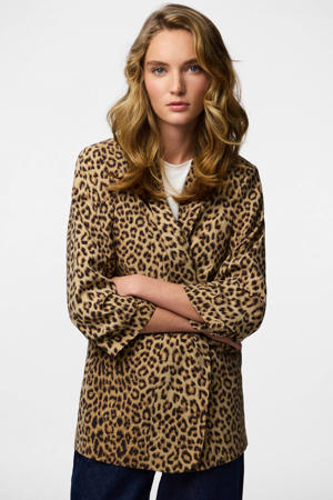 blazer panterprint bruin