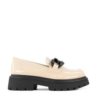 Oxmox   chunky loafers met chain off white