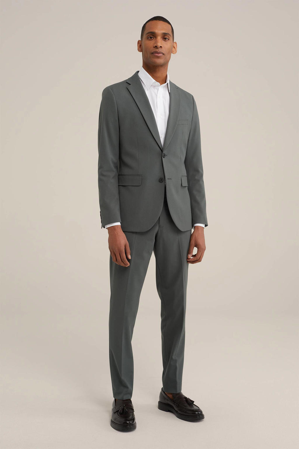 WE Fashion Tall fit colbert grijs