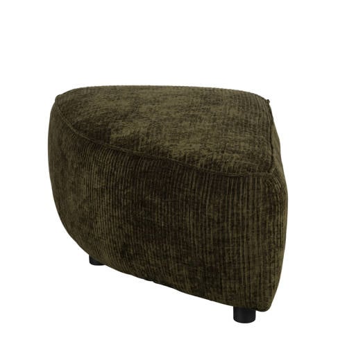 Zuiver modulair bankelement (poef halfrond links) Hunter - Groen