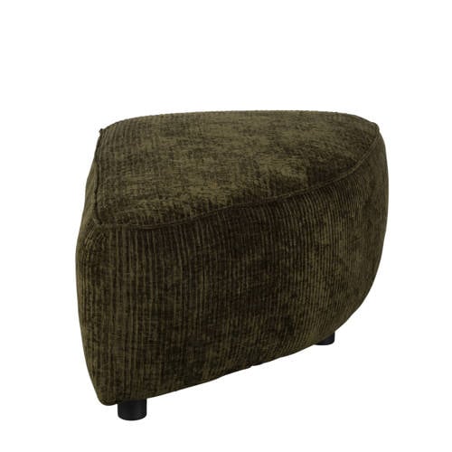 Zuiver modulair bankelement (poef halfrond rechts) Hunter - Groen