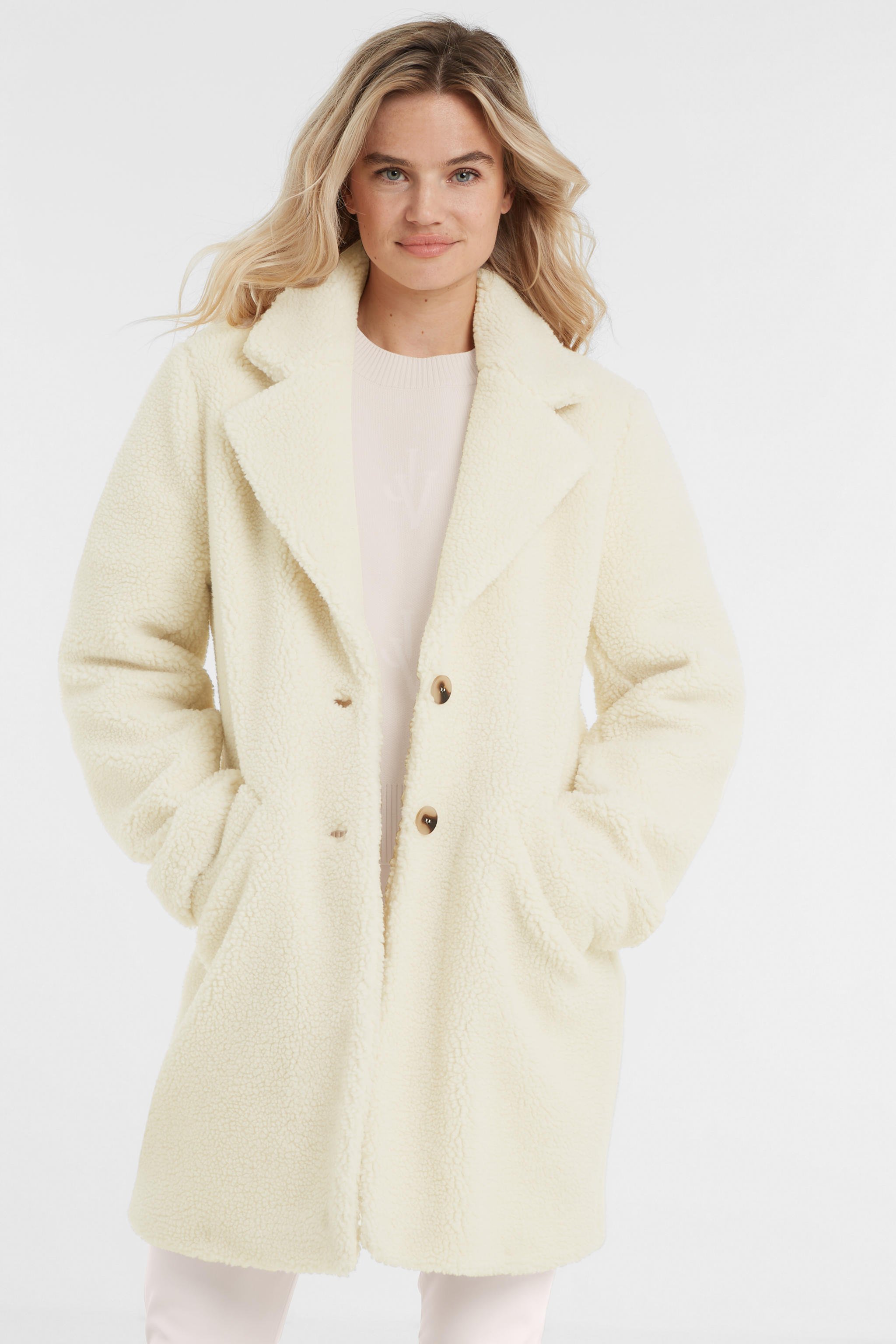 VILA teddy winterjas VILOLLY ecru wehkamp VILA teddy winterjas VILOLLY ecru wehkamp