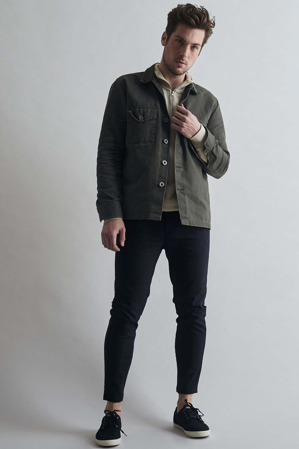 MAC slim fit broek Griffin black