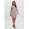 VERO MODA gebreide jurk VMDOFFY van polyester zand
