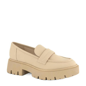   chunky loafers beige