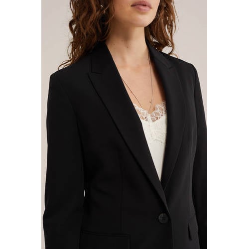 WE Fashion getailleerde blazer zwart afbeelding