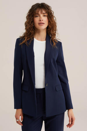 getailleerde blazer donkerblauw