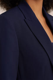 thumbnail: WE Fashion getailleerde blazer donkerblauw