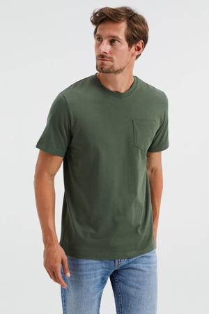regular fit T-shirt groen