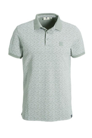 polo met all over print fresh olive