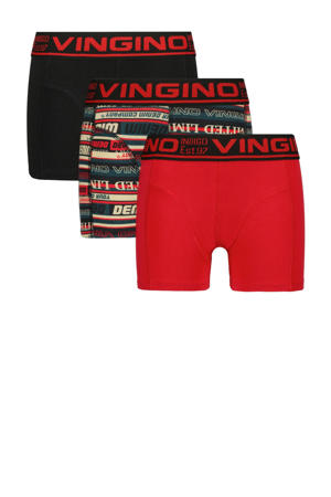   boxershort - set van 3 rood/zwart