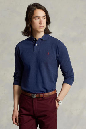 slim fit polo spring navy heather