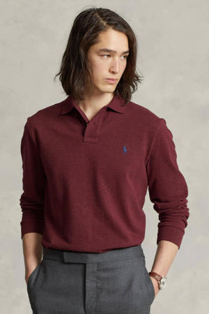 slim fit polo spring wine heather