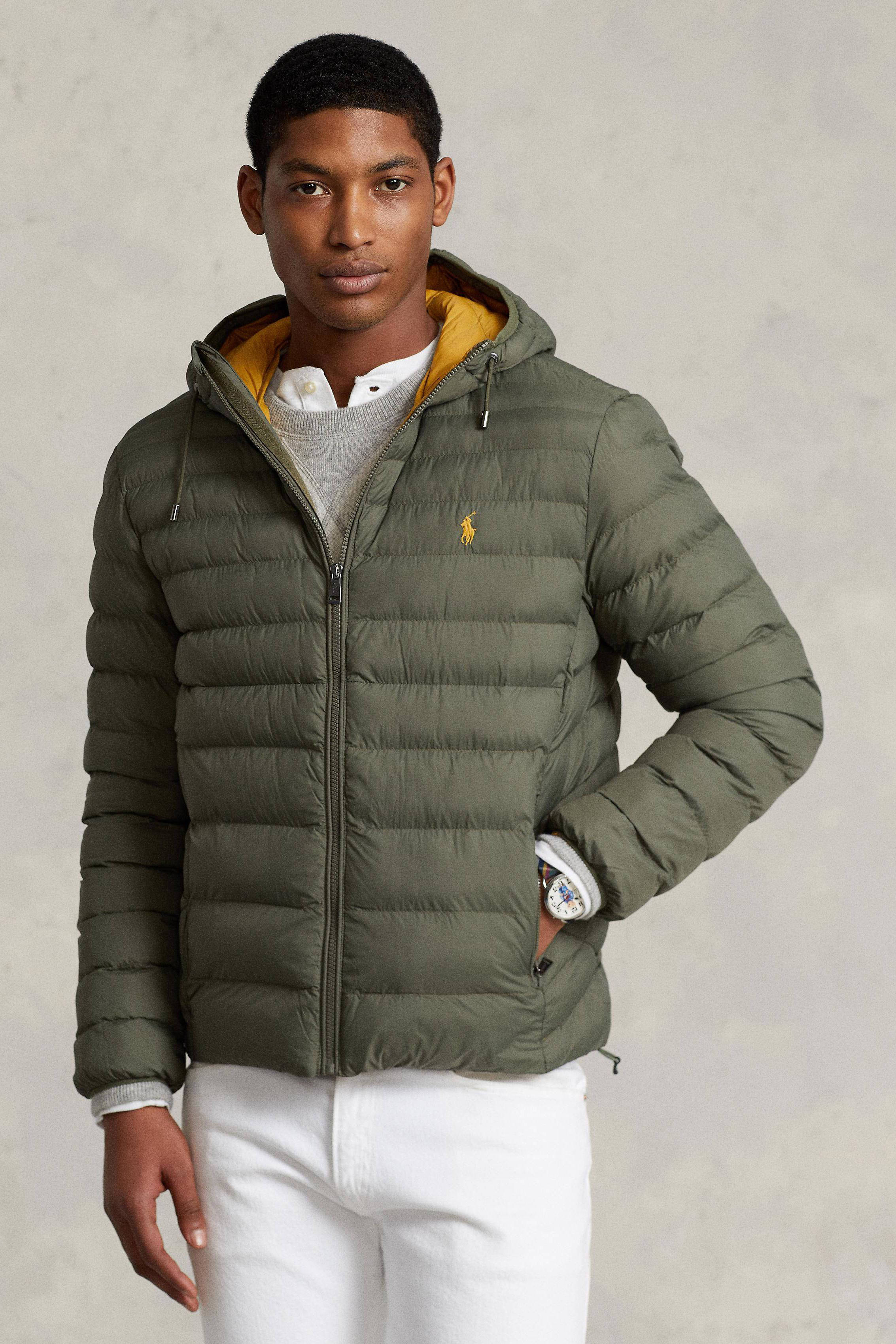 POLO Ralph Lauren gewatteerde jas thermal green wehkamp