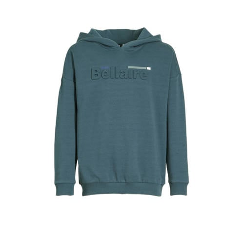 Bellaire hoodie met logo petrolblauw