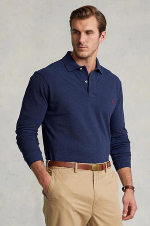 +size regular fit polo spring navy heather